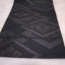 Black Nagoya Obi Geometric