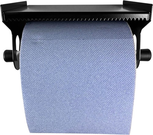 Blue roll holder wall mounted - blue,