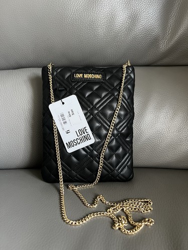 Love moschino black quilted - black,