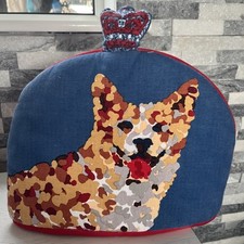 Marks & Spencer Royal Corgi Dog Union Jack Crown Large Tea Cosy