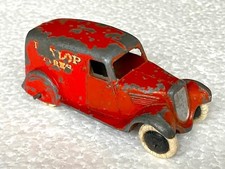 Pre war Dinky 28/2 'Dunlop Tyres' van - 1935. Worn paint  but fatigue free.