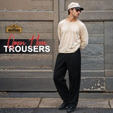 Mens Fleece Trousers Open Hem