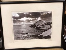 Original Signed J.D Rattar Framed Photo WINTER Lerwick Shetland C1930s