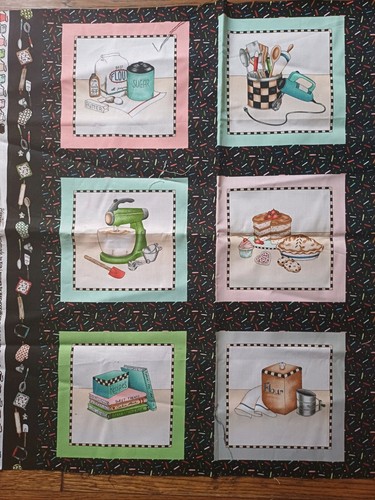 Quilting panel cooking cakes - quilting,