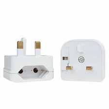 European 2 Pin to UK 3 Pin