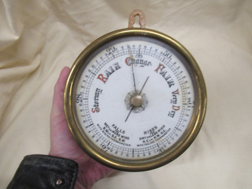 Antique brass cased boat - brass,