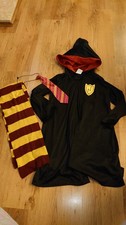 Boys Girls Wizard Harry Potter Style Cloak Scarf & Tie Fancy Dress Costume 8-10