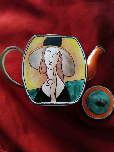 Miniature enamel teapot trade - miniature,