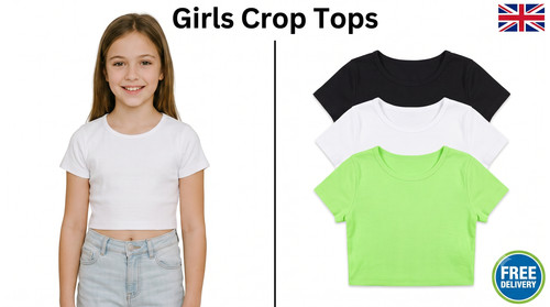 Girls crop top cap - girls, crew