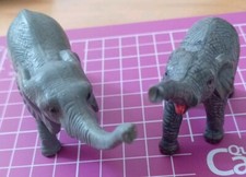 AAA Early Learning Centre Elephant & Baby Solid Rubber Elephants Set Of 2 ELC