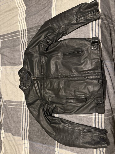 Men leather casual biker - leather, casual/biker
