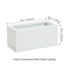 Metal Trough Garden Planter