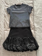 Zara Outfit Blue Sparkly top
