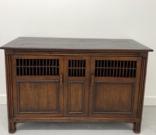 Beautiful Oriental Mid century bamboo & elm sideboard kitchen dresser circa 1965