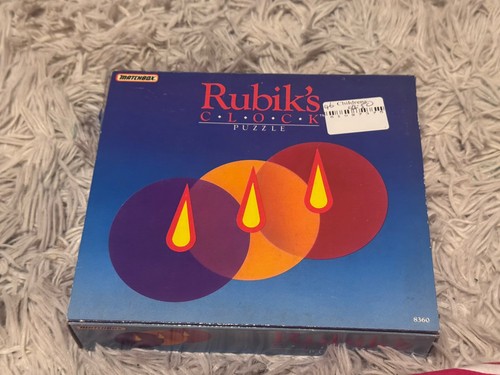 Vintage matchbox rubik - vintage, clock