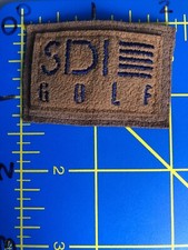 SDI Golf Logo Leather Patch Golfing Golfer Links PGA Professional Association