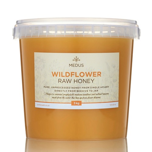 Raw organic honey 3kg - raw,