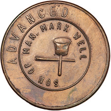 MASONIC MARK PENNY TOKEN