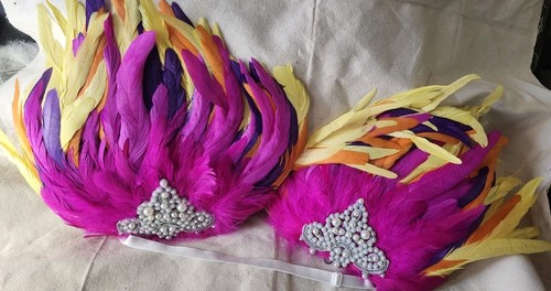 Large feather carnival stage - feather,