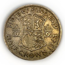 1943 Great Britain Half Crown