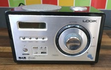Logik DAB Digital Radio with Alarm Clock - Compact Portable Radio,LOG3006DBE