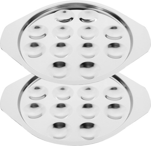 2pcs stainless steel escargot - steel,