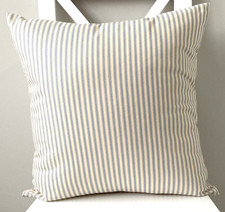 18" x 18"  Striped Ticking