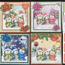 4 X Cute Penguins Christmas