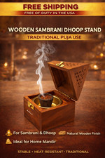 Wooden Sambrani Dhoop Stand