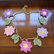 Crocheted summer flower - crocheted, &