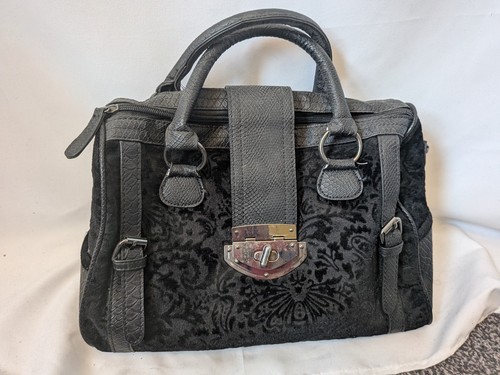 Black gothic baroque handbag - baroque,