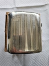 solid silver cigarette case antique - Birmingham 1925 - Mappin and Webb