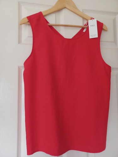 Marks and spencer red linen - marks,