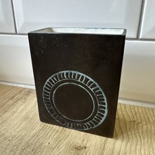 Troika Pottery Smooth Glaze Slab Vase 4.72” Tall Original circa 1960 signed 