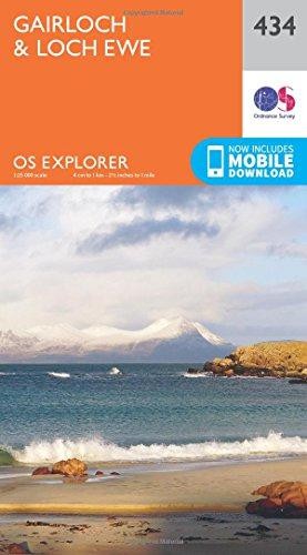 Gairloch loch ewe map - loch,