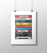 Kraftwerk Poster: Cassette Print, Kraftwerk Albums, Fan, Gift, Art
