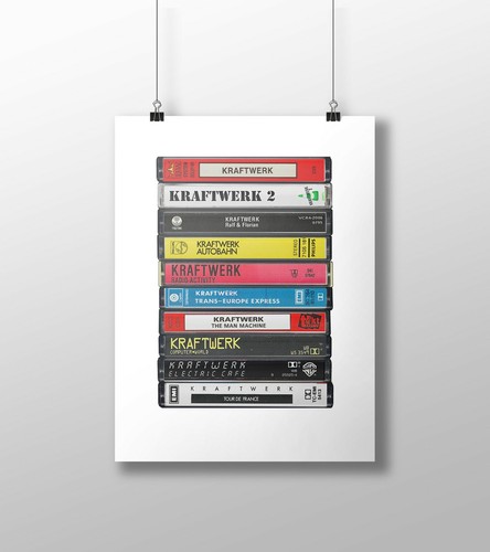 Kraftwerk poster cassette - kraftwerk,