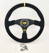 350mm Black Suede Leather Flat