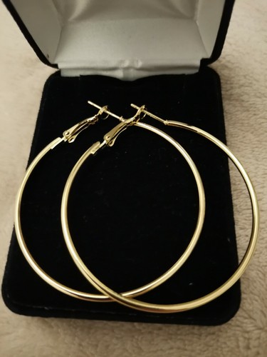 Gold plated ring earring - 70,