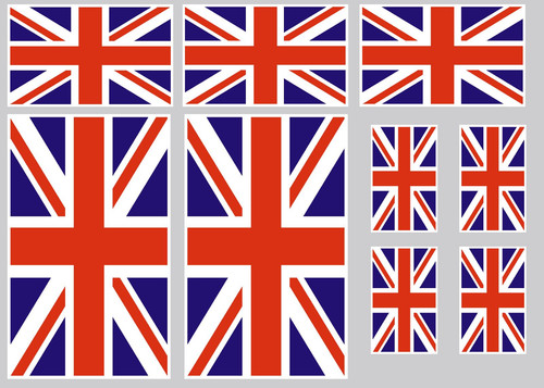 Union jack decal set - decal, quality