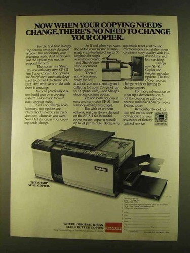 1980 sharp 811 copier - 1980,