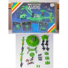 Britains Space, 9148, Alien Set, Incomplete, + Tatty Box, 1980s