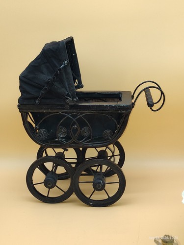 Vtg victorian doll carriage - doll,
