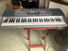 Casio Electronic Keyboard LK-100, Tested and Working,  AC adapter included.