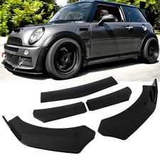 For Mini Cooper R50 R53 R55 R56 R58 F55 F56 Gloss Blk Front Bumper Lip Splitter