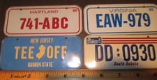 Vintage Toy Licence Plates -