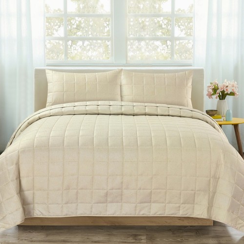 Luxury quilted bedspread - bedspread, throw