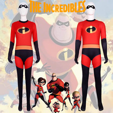 Adult The Incredibles Cosplay Fancy Dress Costume party Bodysuit Dress Up@