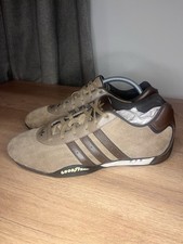 RARE Vintage 2005 Team Adidas Goodyear Racer Driving Shoes Trainers Brown UK 7.5