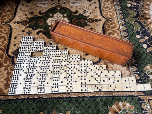 Antique double dominos 55 - 9,